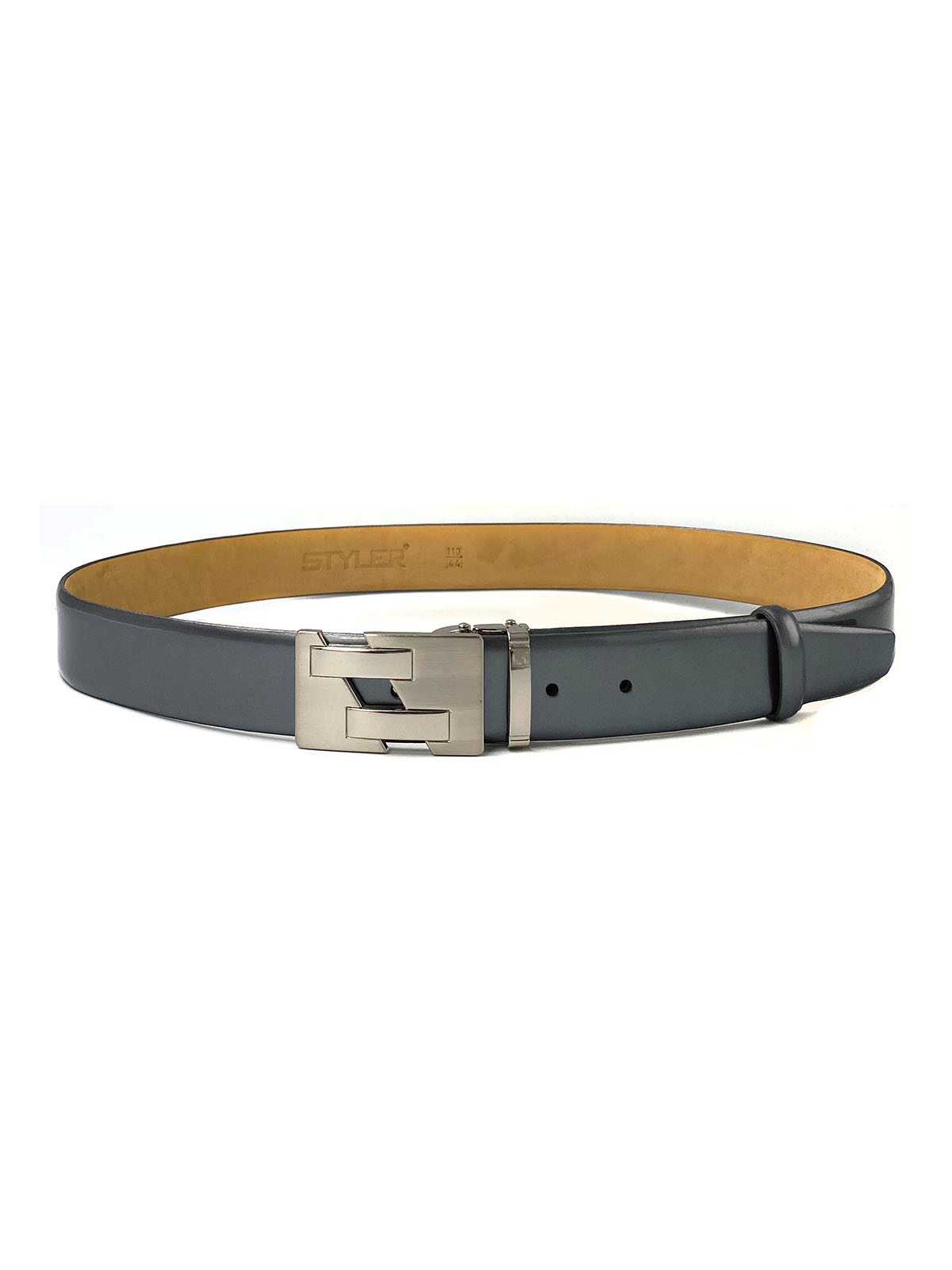 Gray leather belt - 10446 - € 10.12 img2