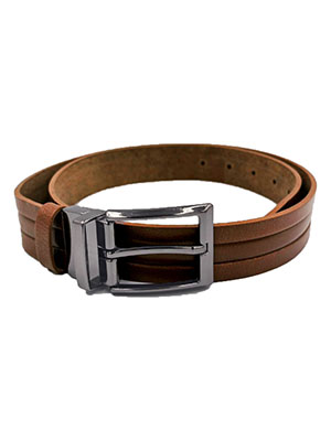 Camel belt with metal buckle - 10450 - 24.75 €