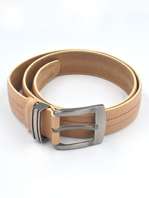 Mens belt in beige with a buckle - 10454 - € 24.75