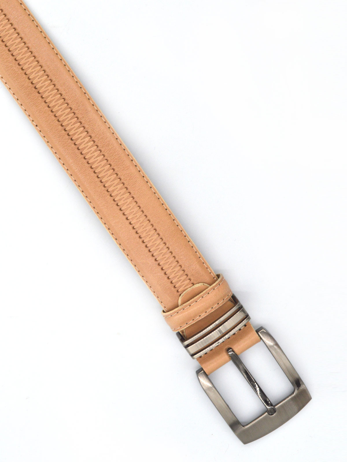 Mens belt in beige with a buckle - 10454 - € 24.75 img3
