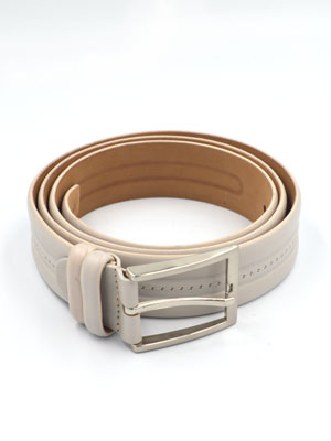 Mens leather belt in beige color - 10458 - € 24.75