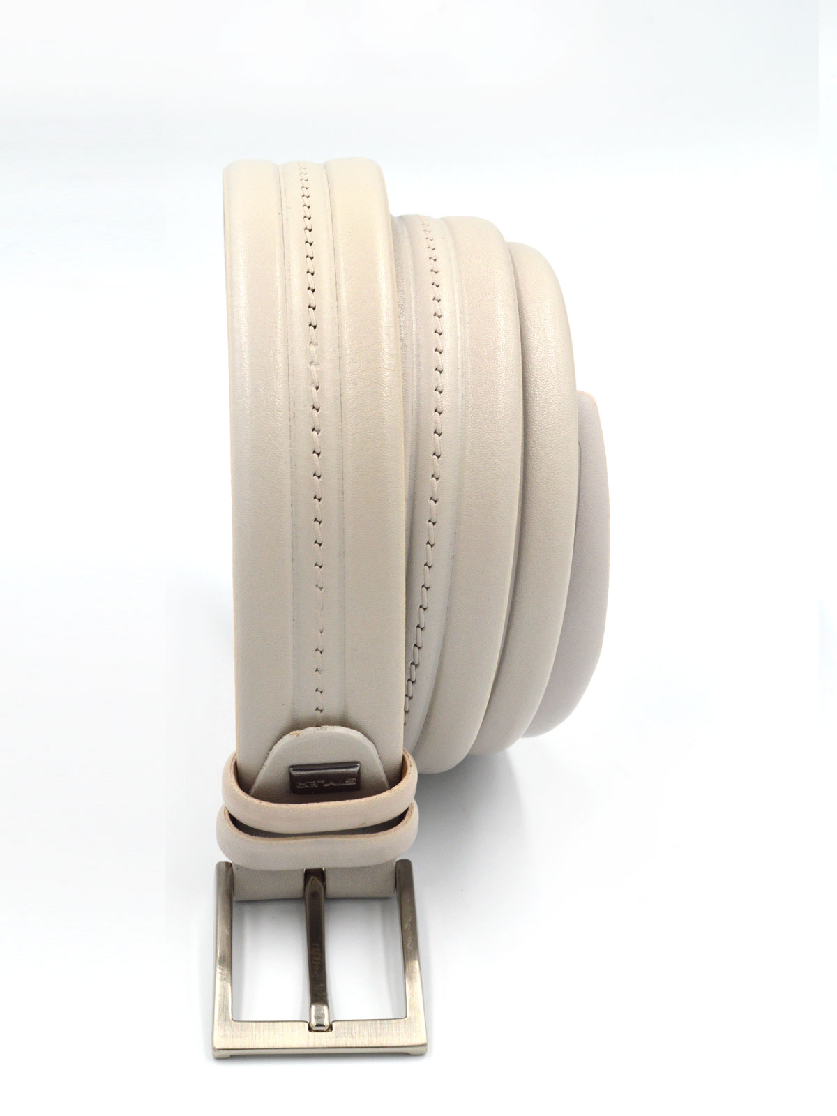 Mens leather belt in beige color - 10458 - € 24.75 img2