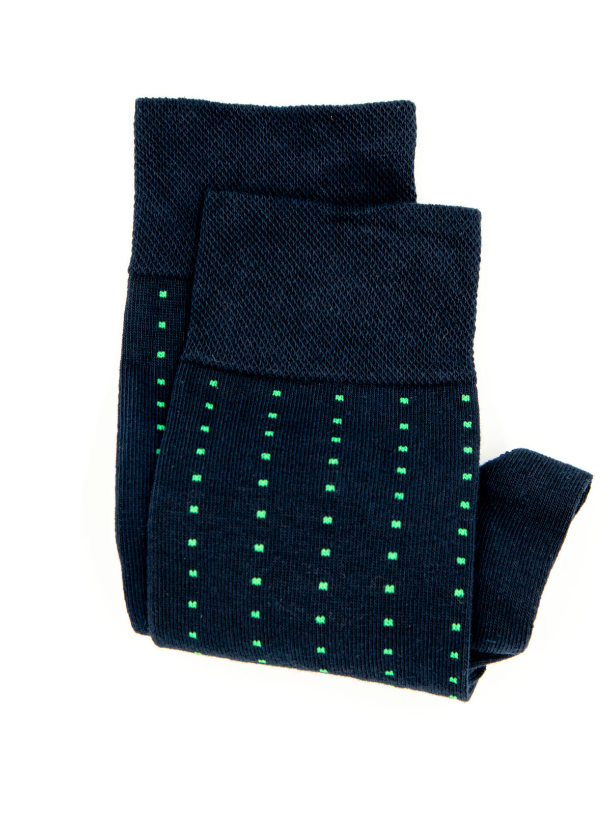 Dark blue socks with green squares - 10525 - € 3.94 img3