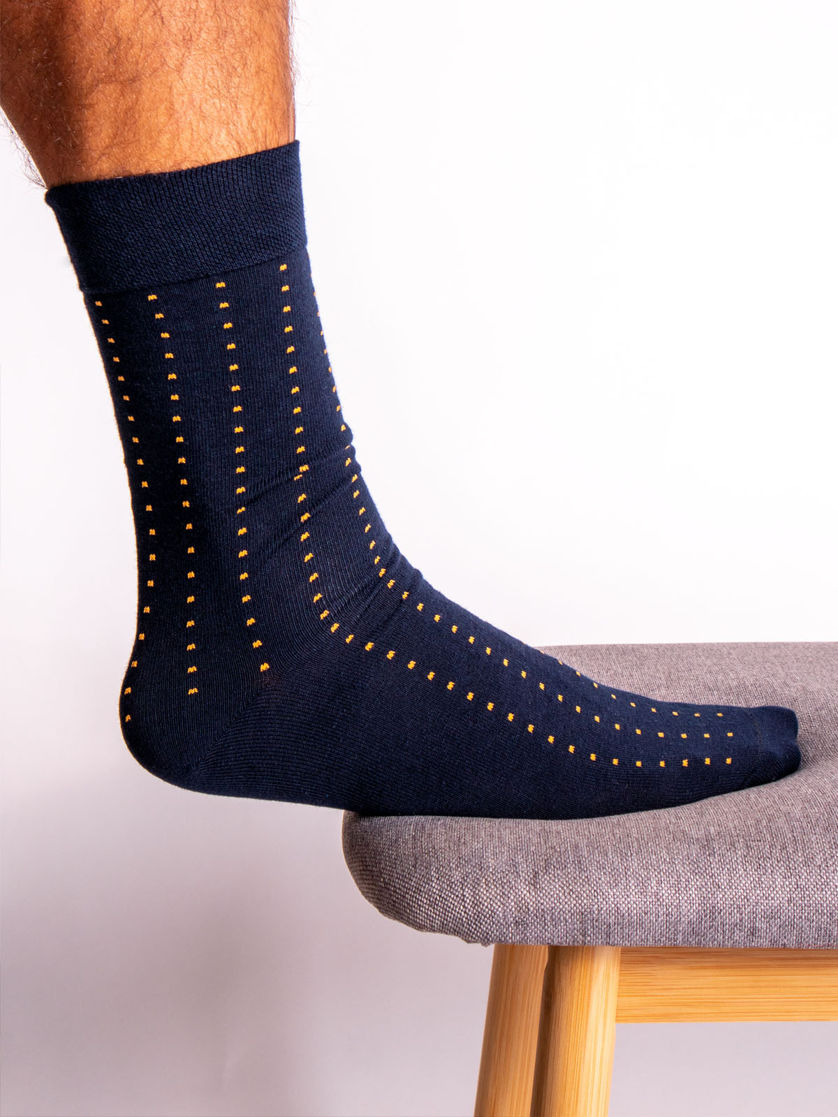 Κάλτσες με ρίγες από καφέ τετράγωνα - 10526 - € 3.94 img2