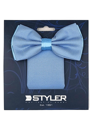 Handkerchief and bow tie light blue - 10903 - € 21.37