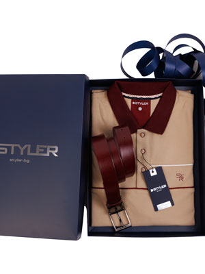 Tshirt and belt gift set-13011-€ 44.43