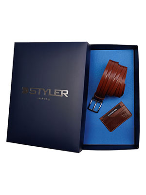 Belt and business card gift set - 13811 - € 33.18