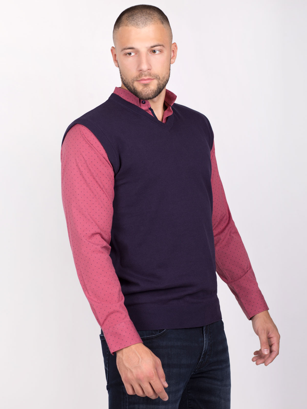 Navy blue sleeveless sweater - 14079 € 33.18 img3