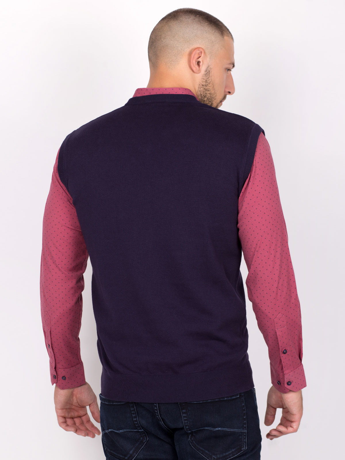 Navy blue sleeveless sweater - 14079 € 33.18 img4