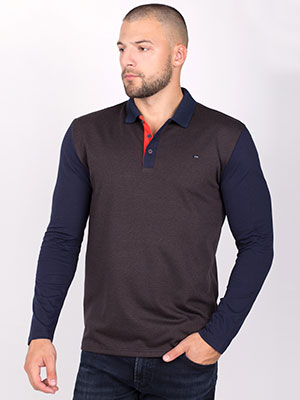 Blouse in brown with ribbed collar - 18206 € 32.62 img3