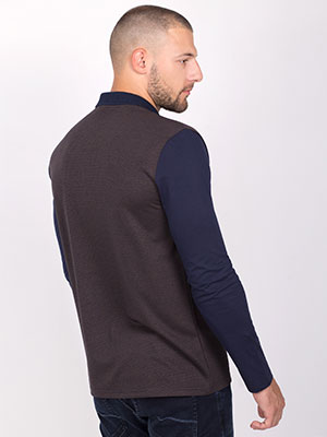 Blouse in brown with ribbed collar - 18206 € 32.62 img4