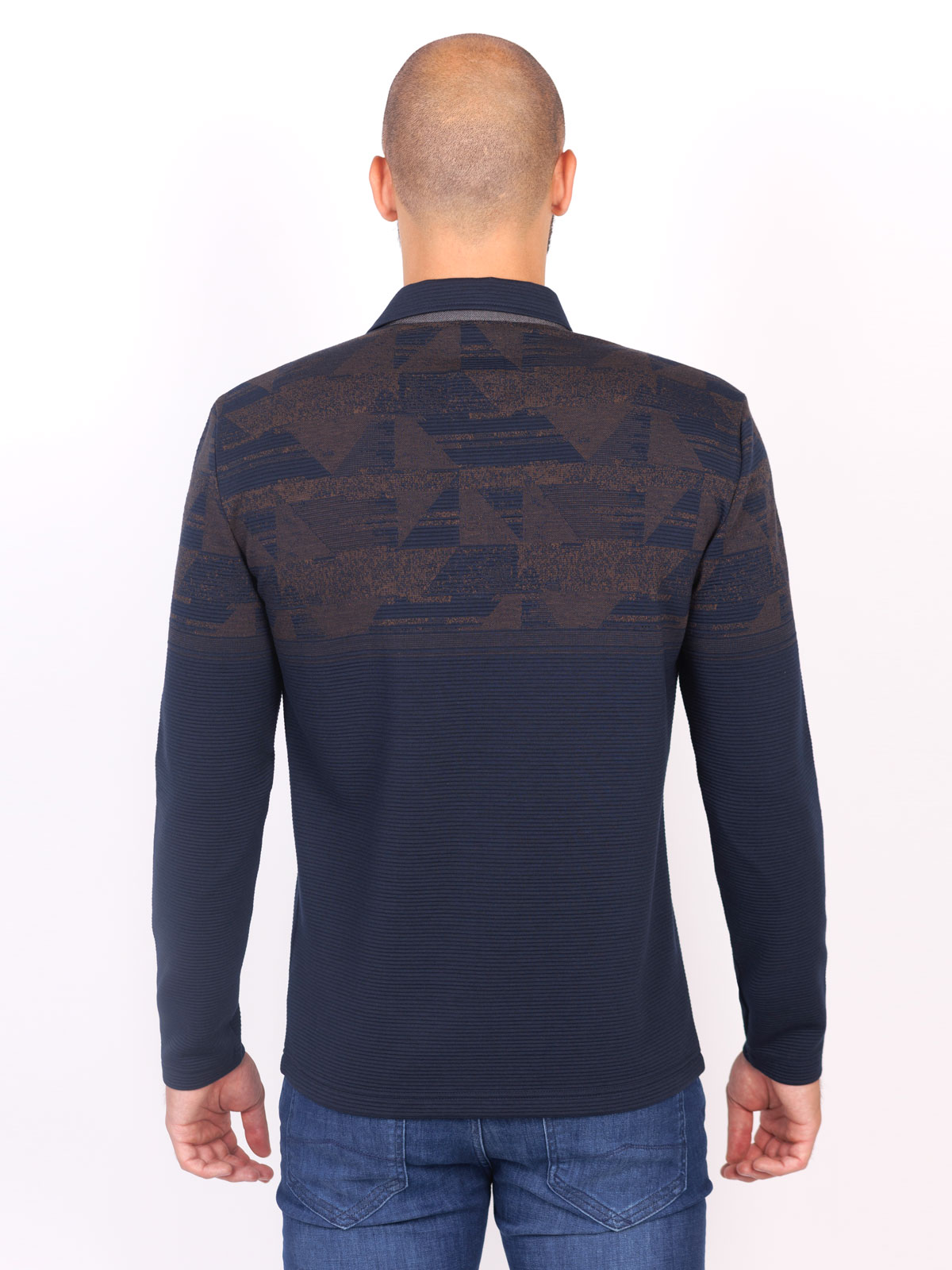 Blouse in dark blue with figures - 18262 € 37.68 img2