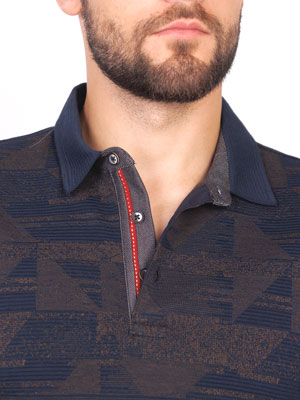 Bluză în albastru închis cu forme - 18262 € 44.43 img3