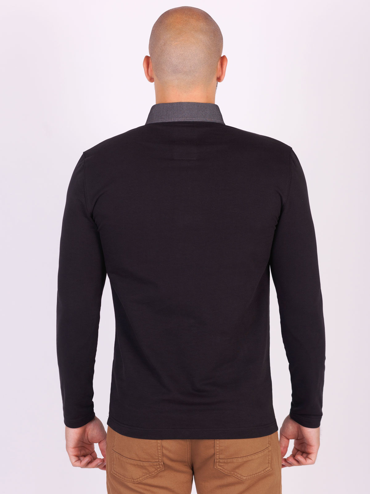 Mens blouse with collar accent - 18267 € 34.31 img2