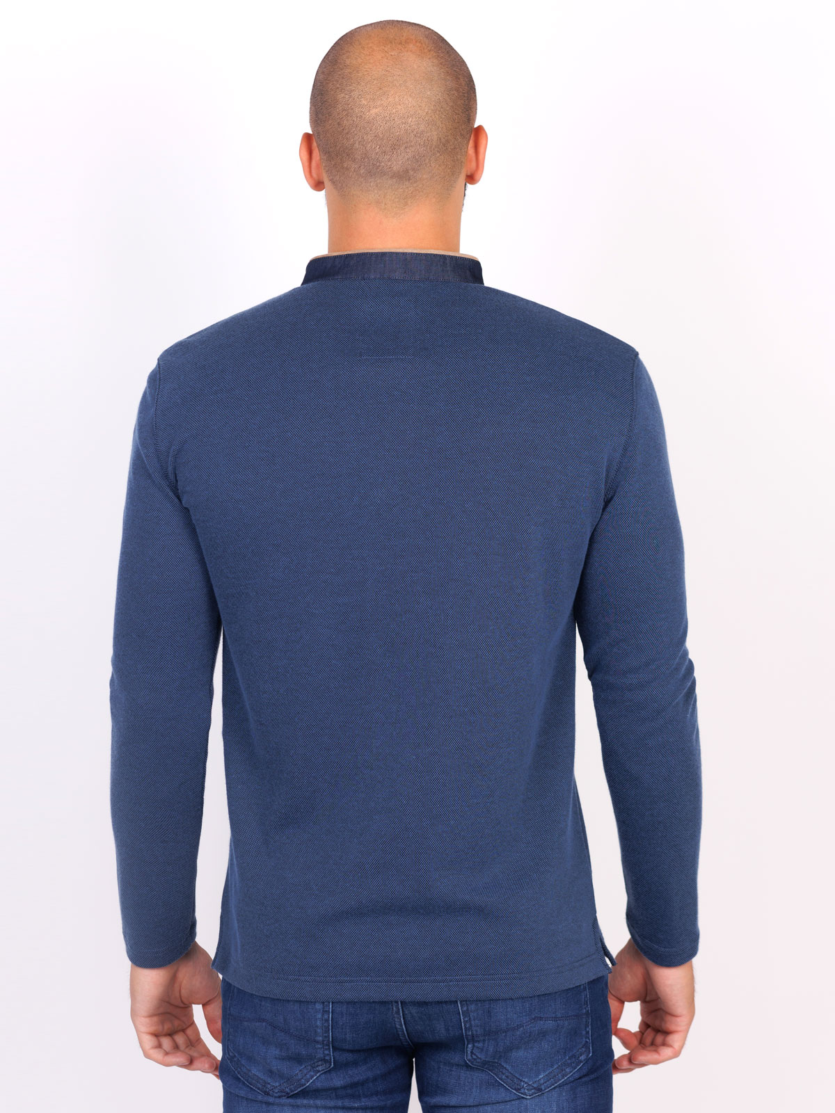 Mens blouse with a zipper on the collar - 18271 € 33.18 img2