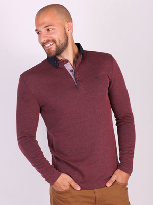 Mens blouse in raspberry color - 18273 - € 35.43