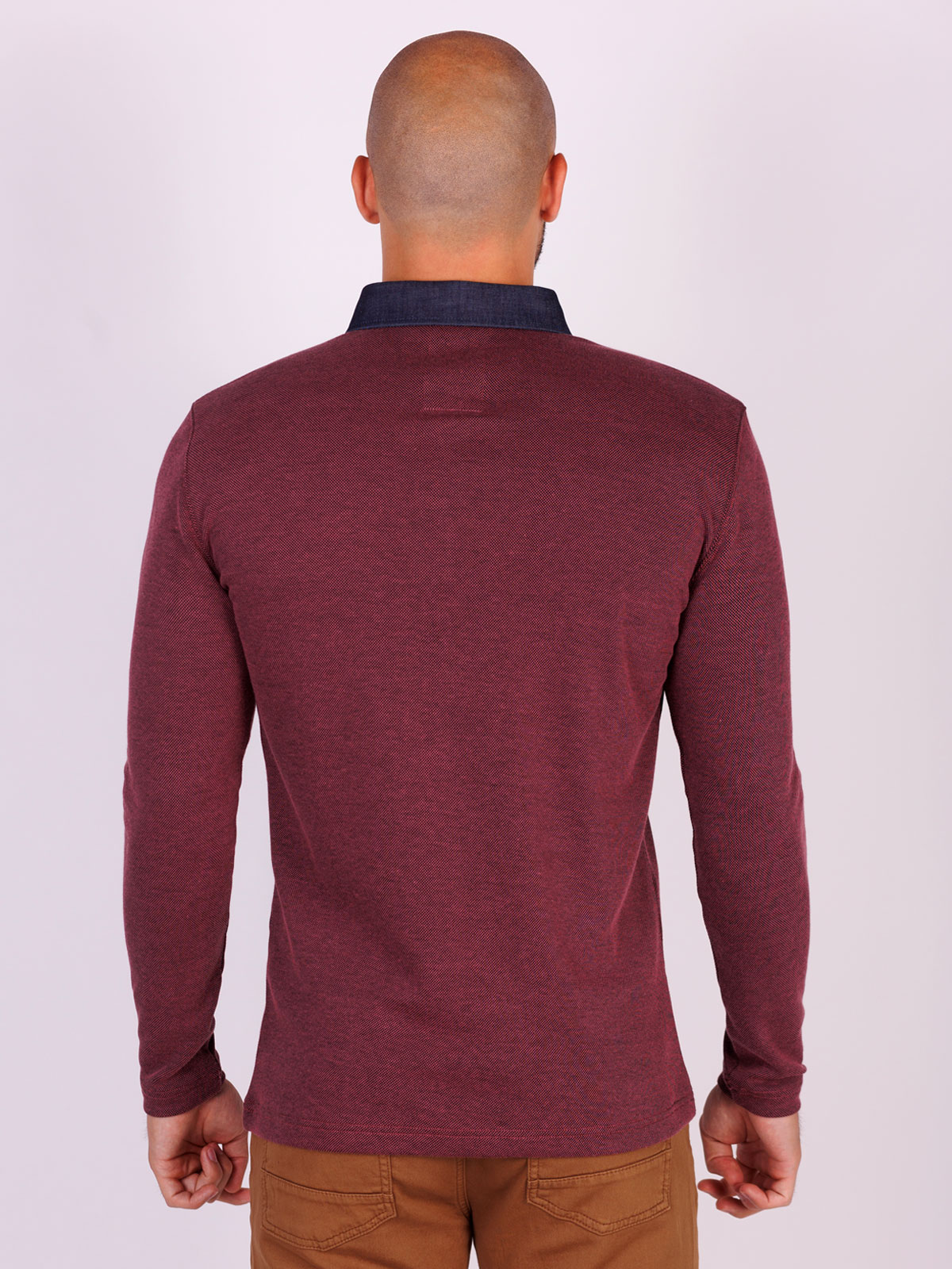Ανδρική μπλούζα σε χρώμα βατόμουρο - 18273 € 35.43 img2