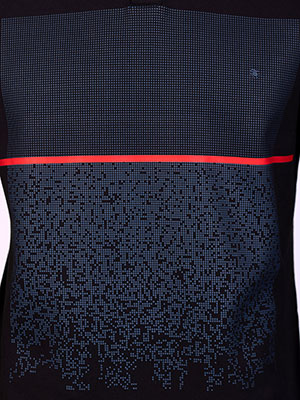 Black blouse with knitted collar and red - 18279 27.00 € img3