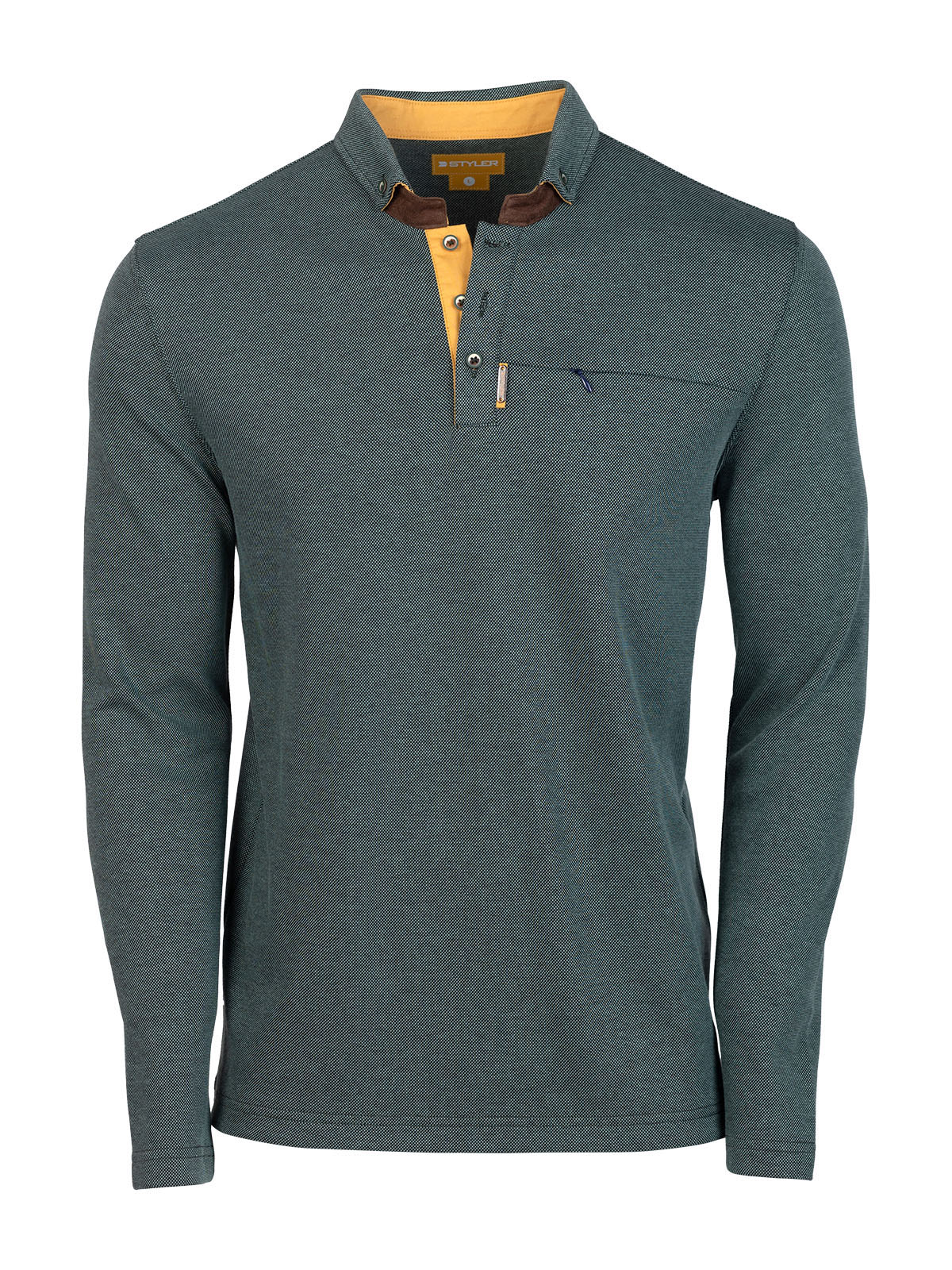 Blouse in light green melange - 18285 € 47.24 img1