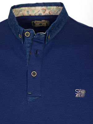 Denim color blouse with denim collar - 18289 49.49 € img3