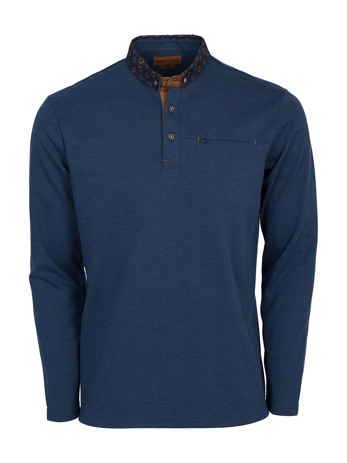 Dark blue melange blouse - 18299 52.87 € img1