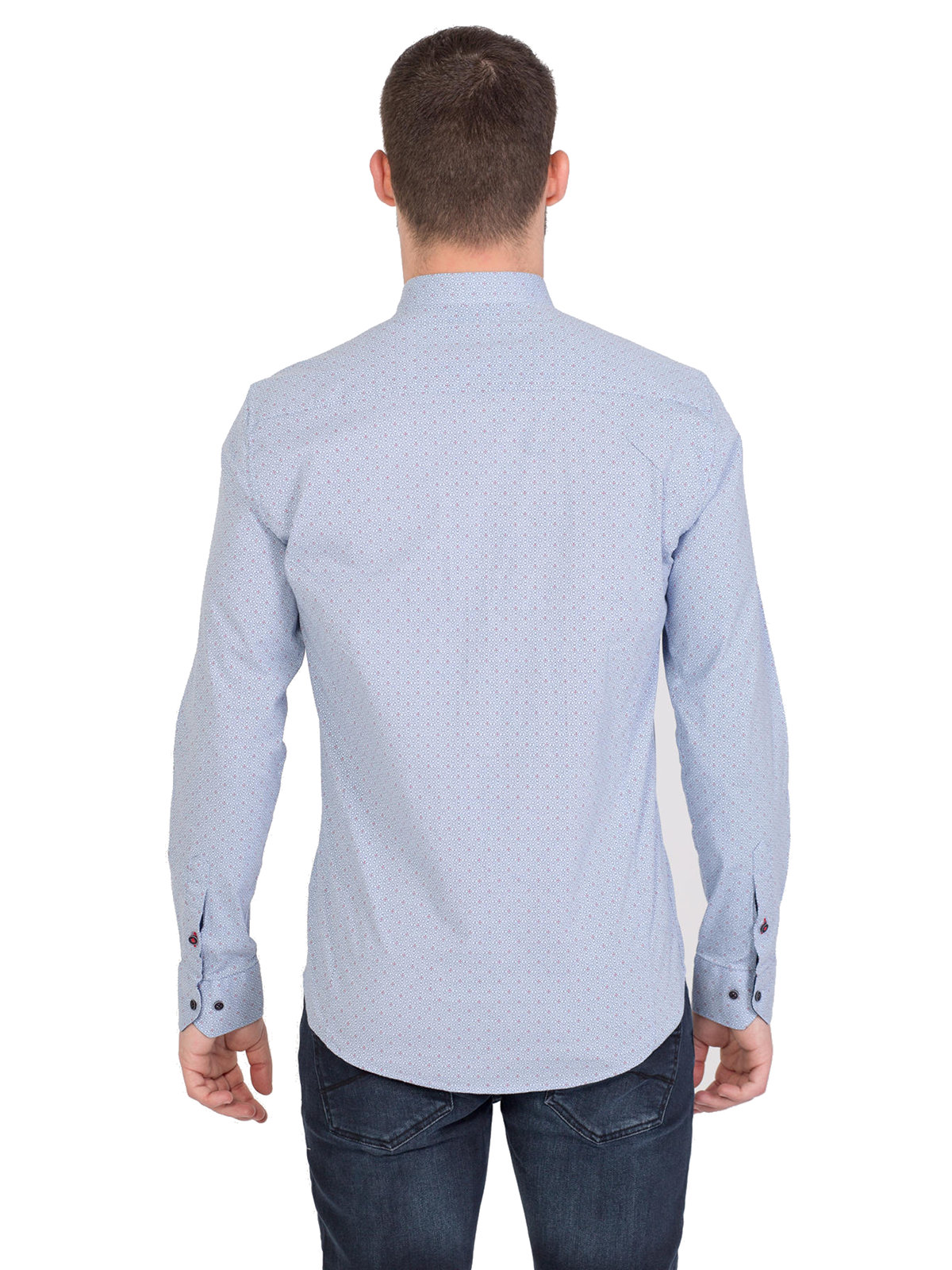 Shirt in blue with small red figures - 21440 € 21.93 img2
