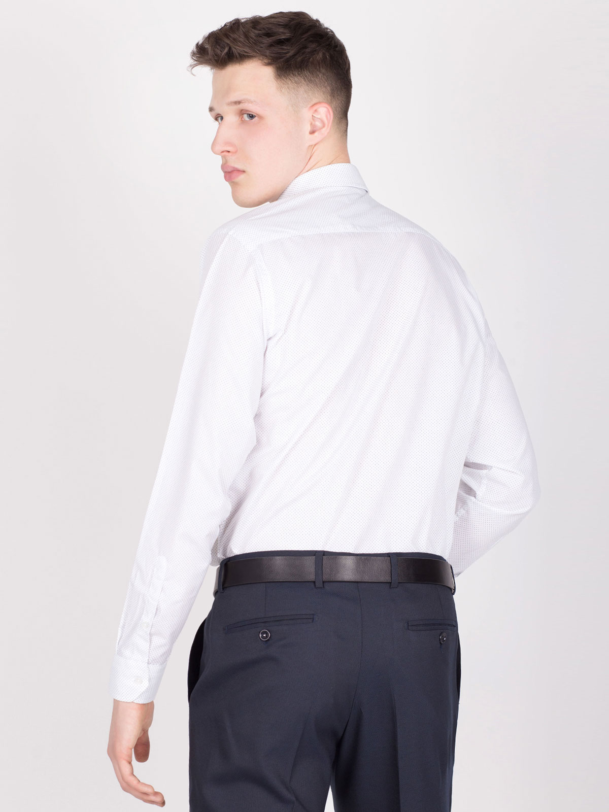 Λευκό πουκάμισο με μαύρες βούλες - 21460 € 21.93 img3