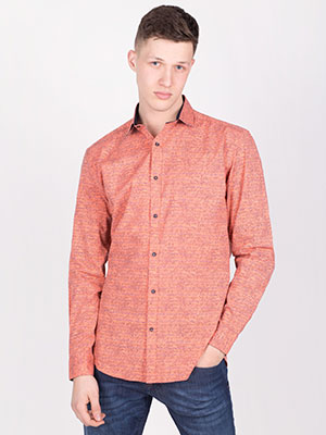 Shirt in orange with spectacular print - 21466 - € 21.93