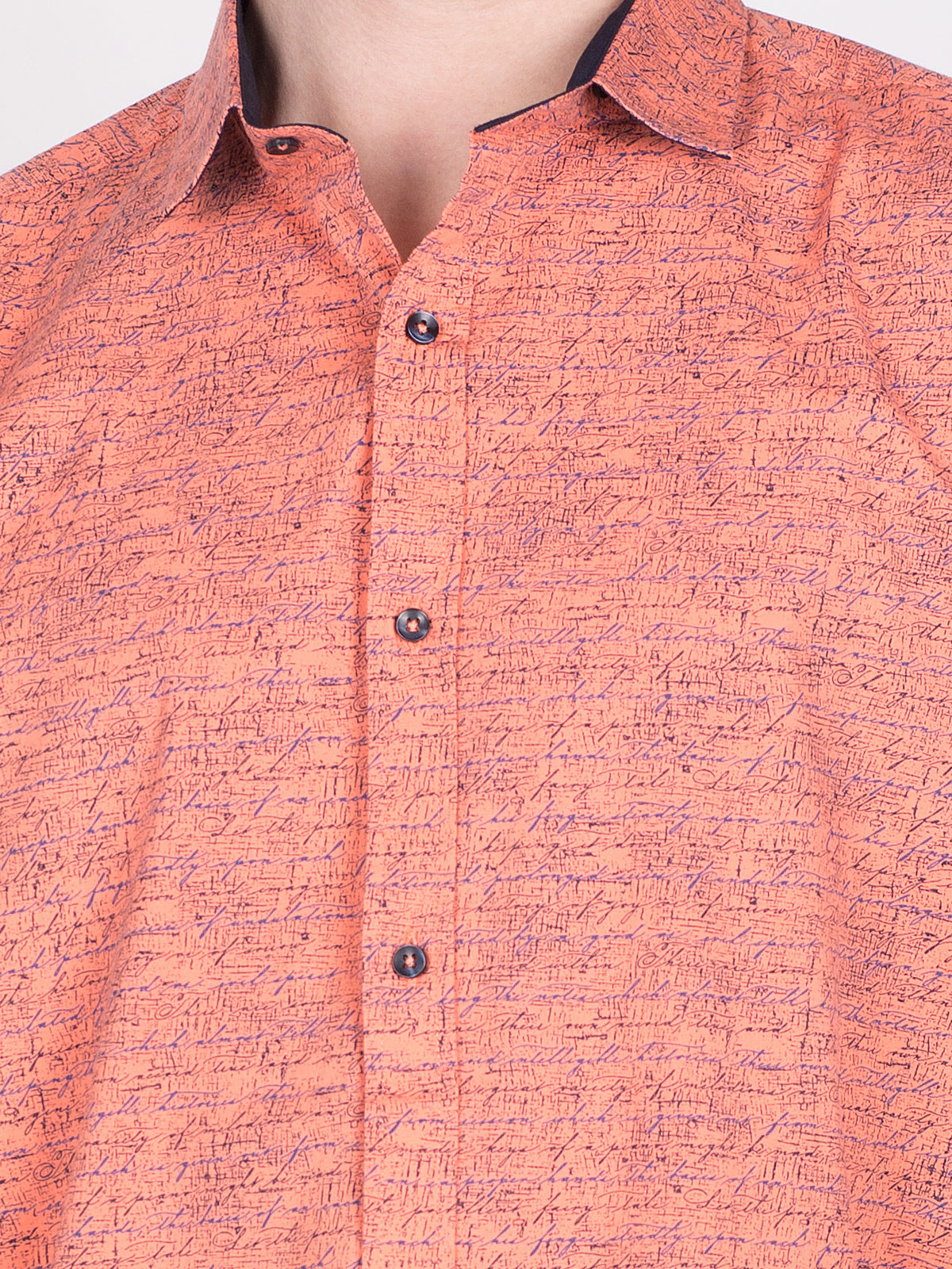 Shirt in orange with spectacular print - 21466 € 21.93 img3