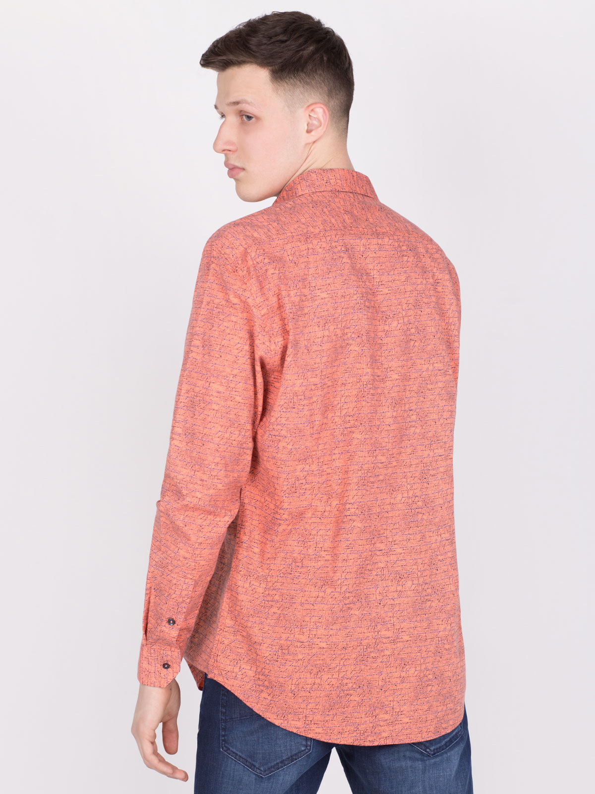 Shirt in orange with spectacular print - 21466 € 21.93 img4