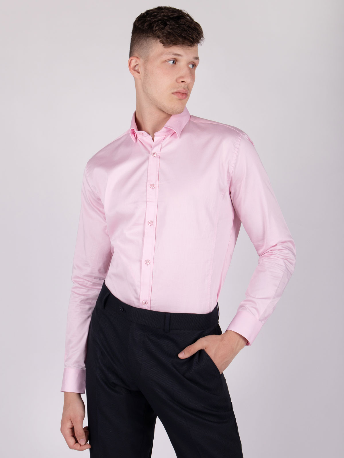 Κλασικό ανοιχτό ροζ πουκάμισο - 21470 € 38.81 img2