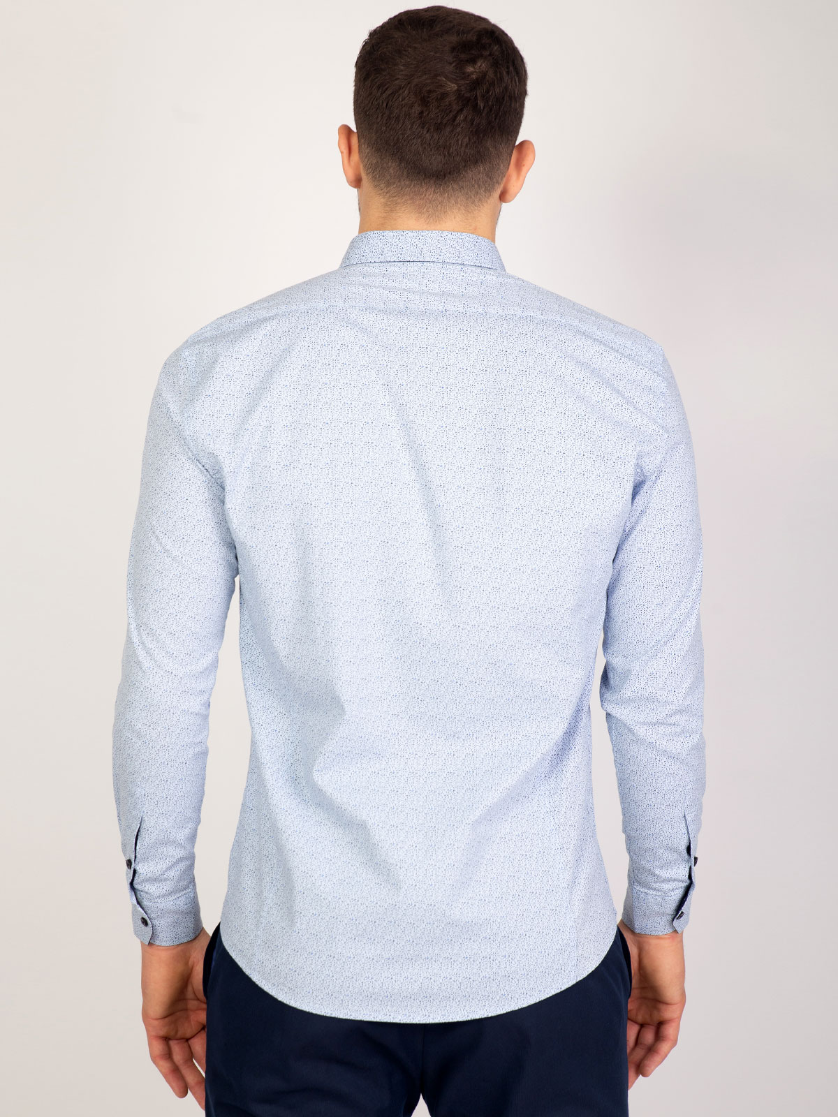 Light blue shirt with small dots - 21483 € 27.00 img2