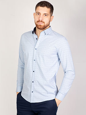 Light blue shirt with small dots - 21483 € 27.00 img3