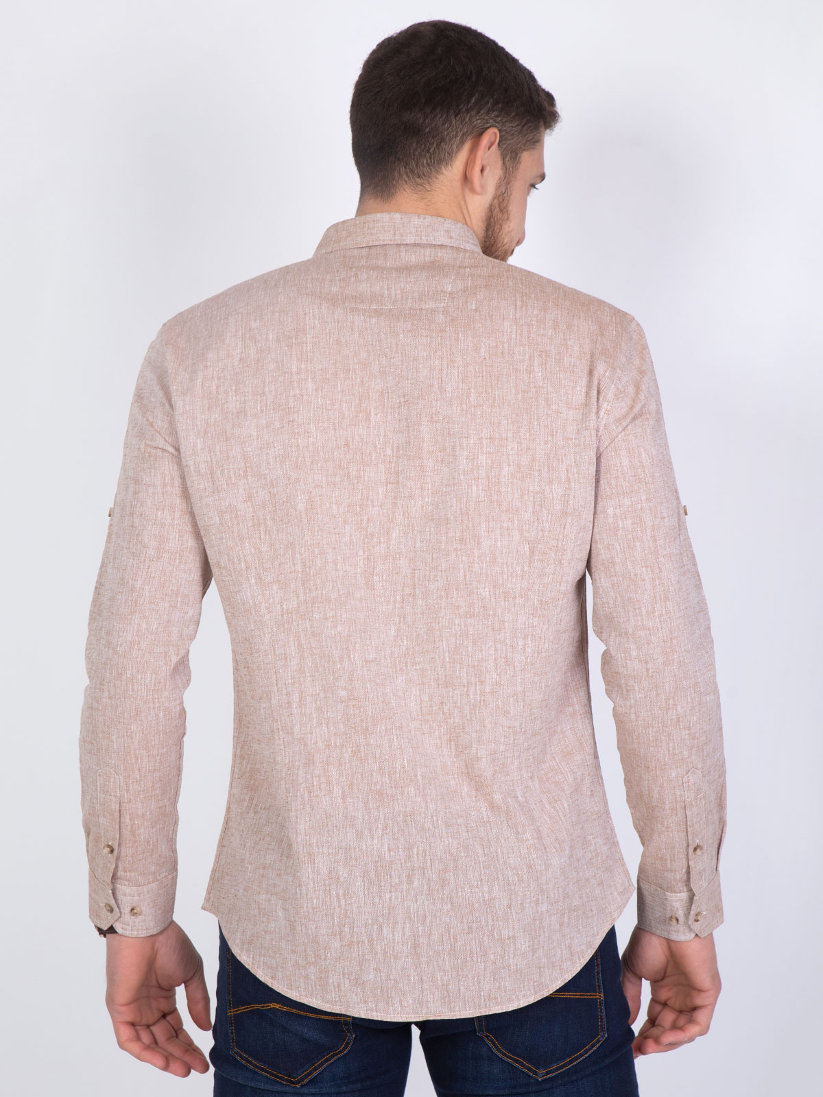 Beige shirt made of linen and cotton - 21486 € 39.37 img4