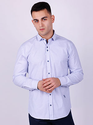White shirt with blue dots and red figur - 21526 - € 30.93