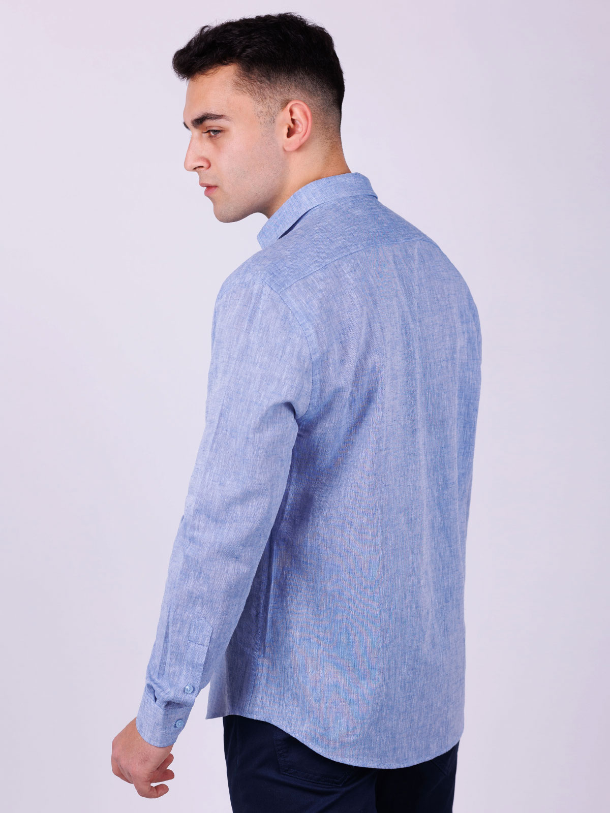 Fitted linen shirt - 21529 € 49.49 img4
