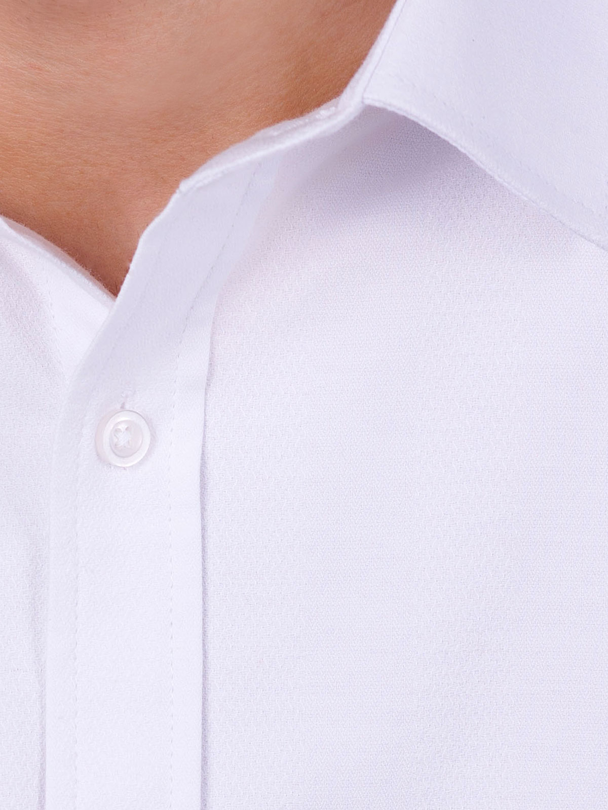 Λευκό πουκάμισο με ριγέ ανάγλυφο - 21539 € 48.37 img2