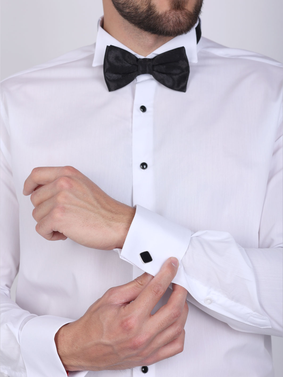 Bow tie shirt in white - 21541 € 48.37 img3