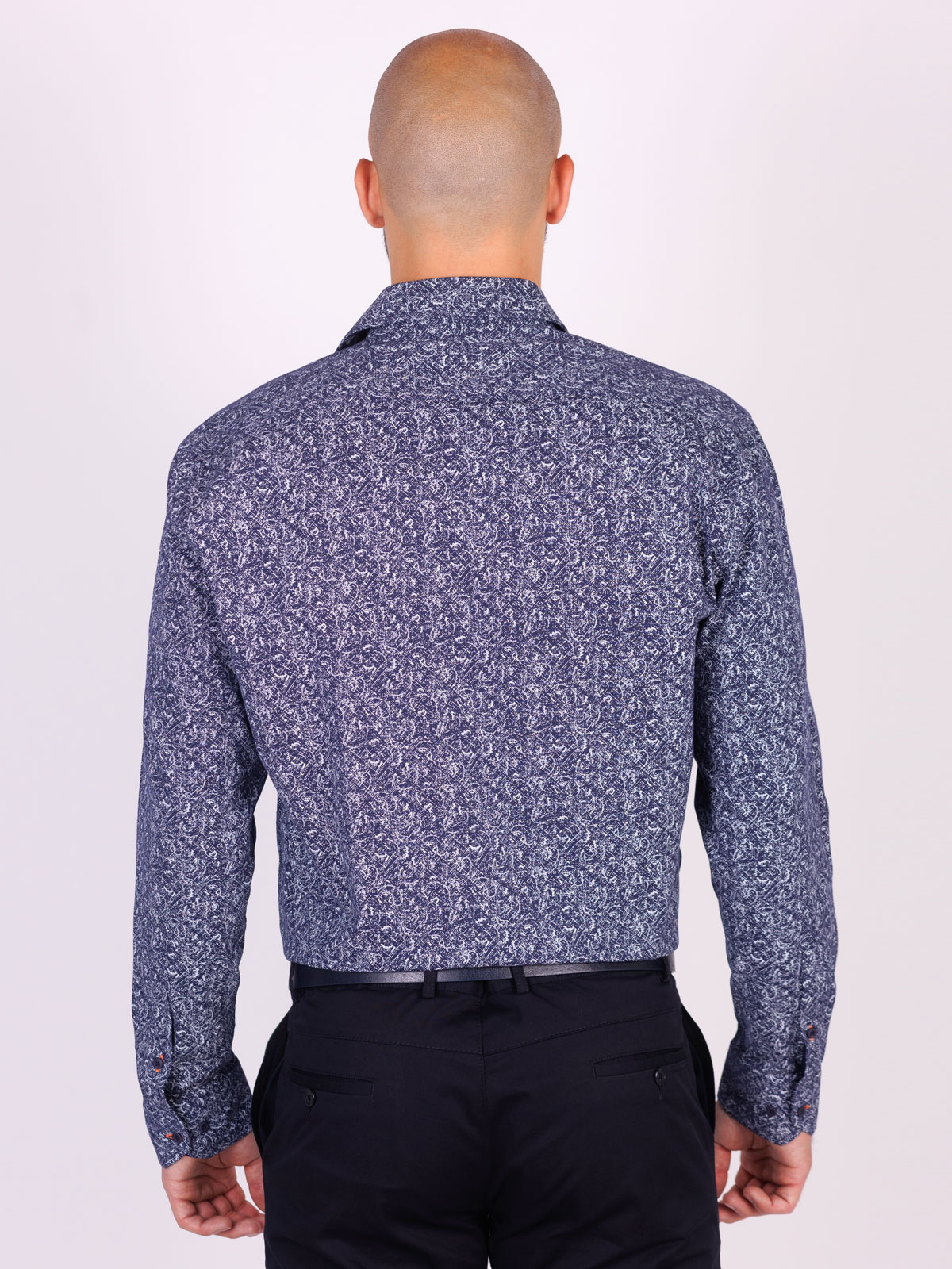 Shirt in dark blue with figures - 21550 € 44.43 img2