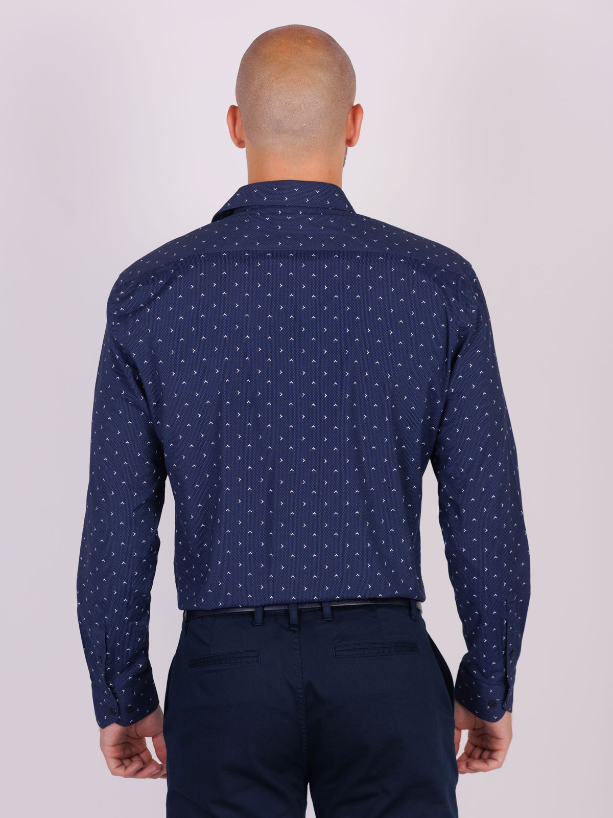 Ανδρικό κομψό πουκάμισο σε μπλε χρώμα - 21554 € 44.43 img2