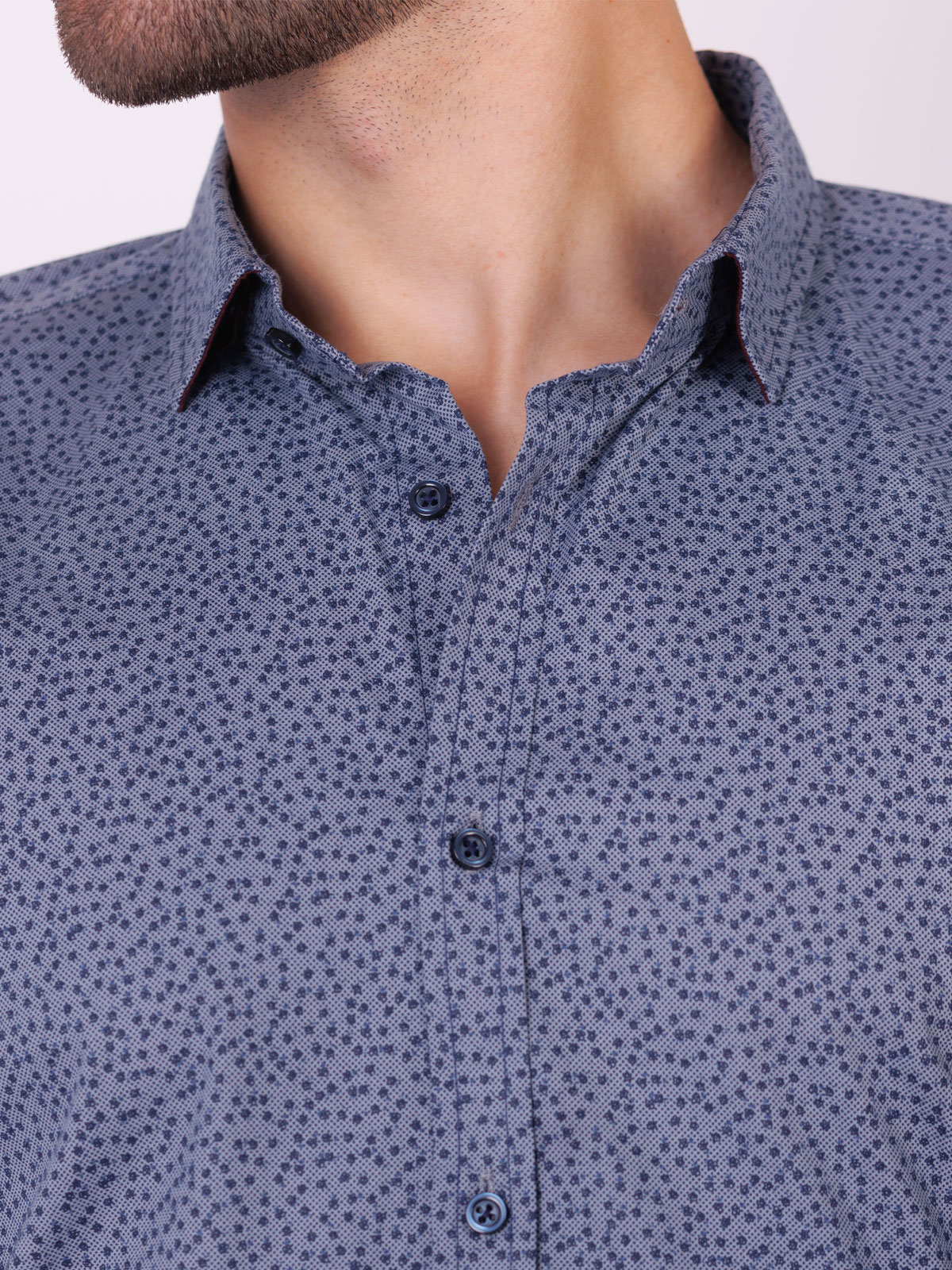 Shirt in blue with small figures - 21574 € 44.43 img3