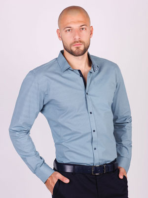Mens shirt in olive green-21578-€ 44.43