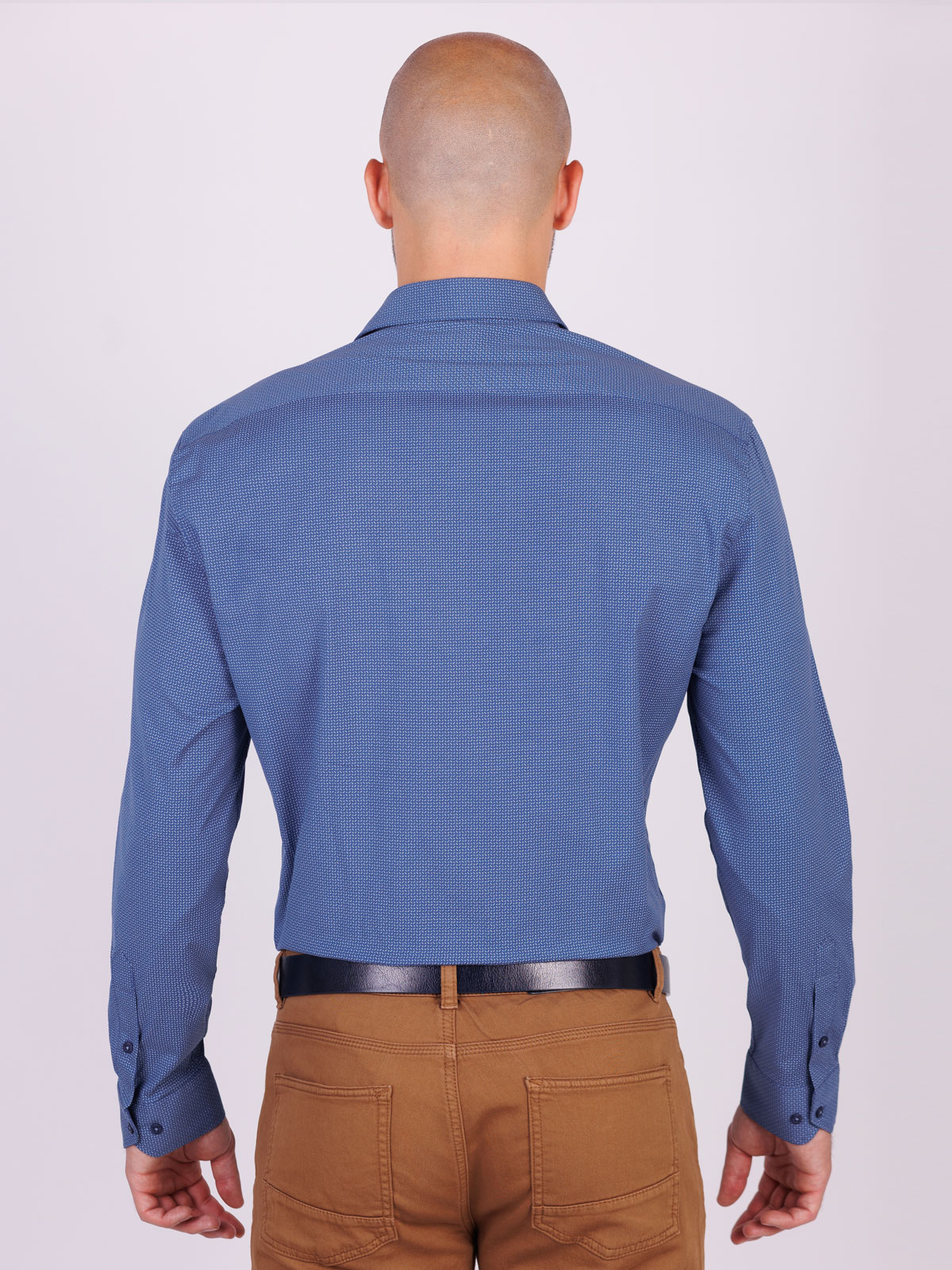 Κομψό πουκάμισο σε σκούρο μπλε max - 21581 € 44.43 img2
