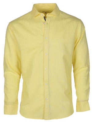 Linen shirt in yellow-21591-€ 55.12