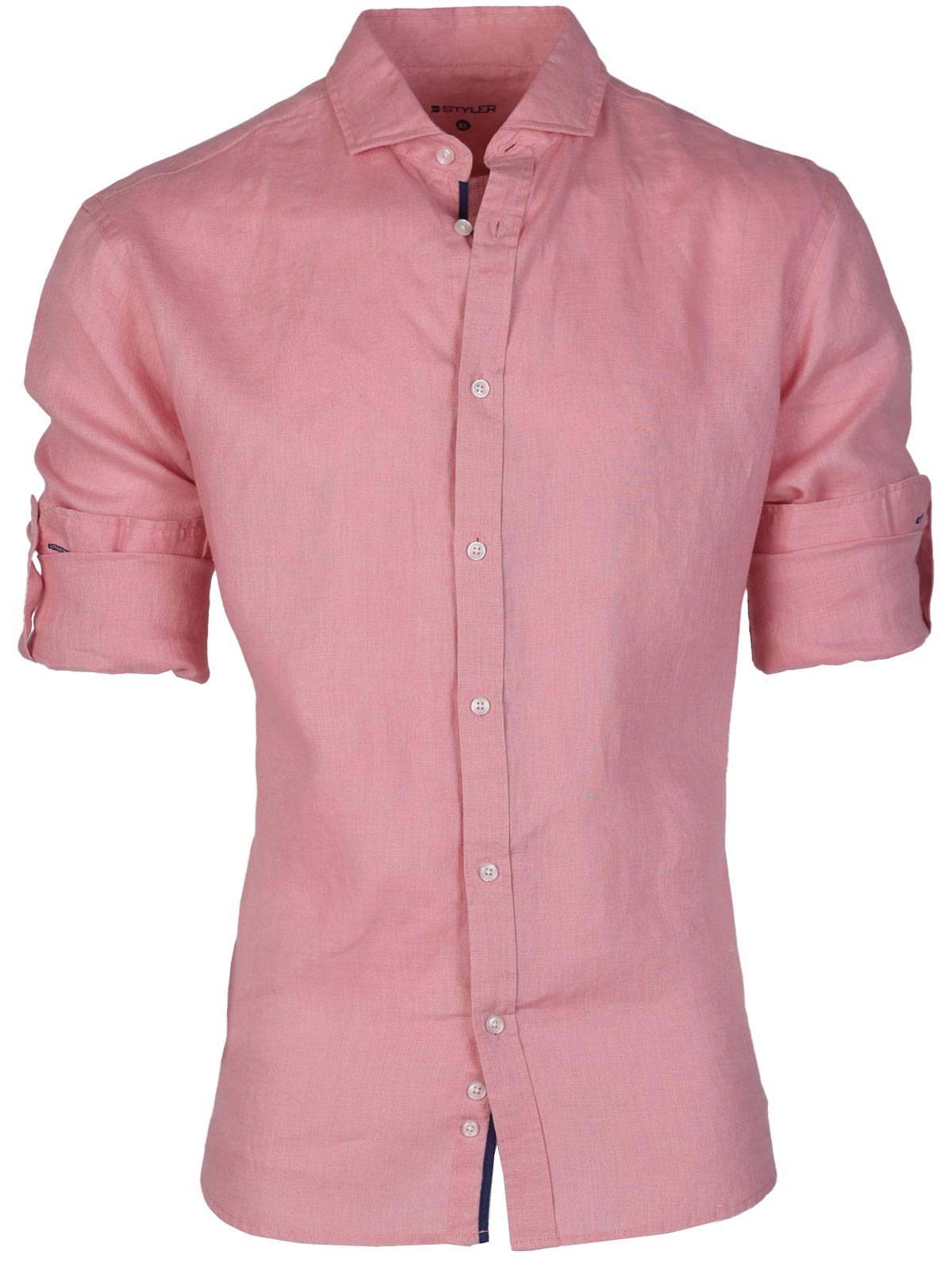 Pink linen shirt - 21594 € 55.12 img2