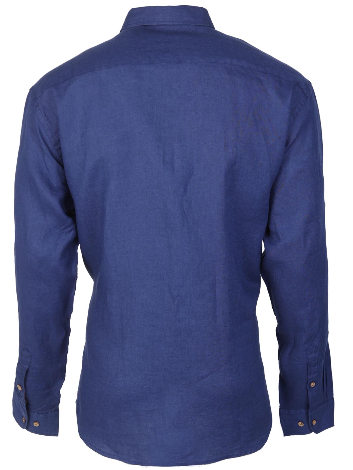 Μπλε ναυτικό λινό πουκάμισο - 21598 € 55.12 img2