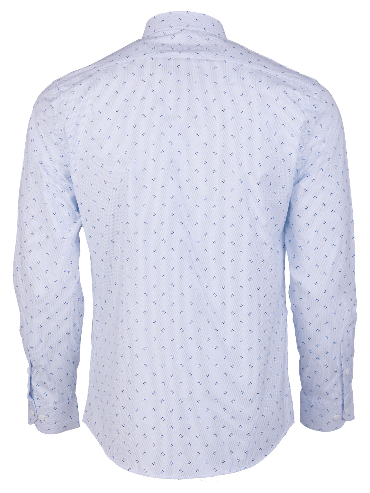 Λευκό πουκάμισο με γαλάζιες φιγούρες - 21601 € 44.43 img2