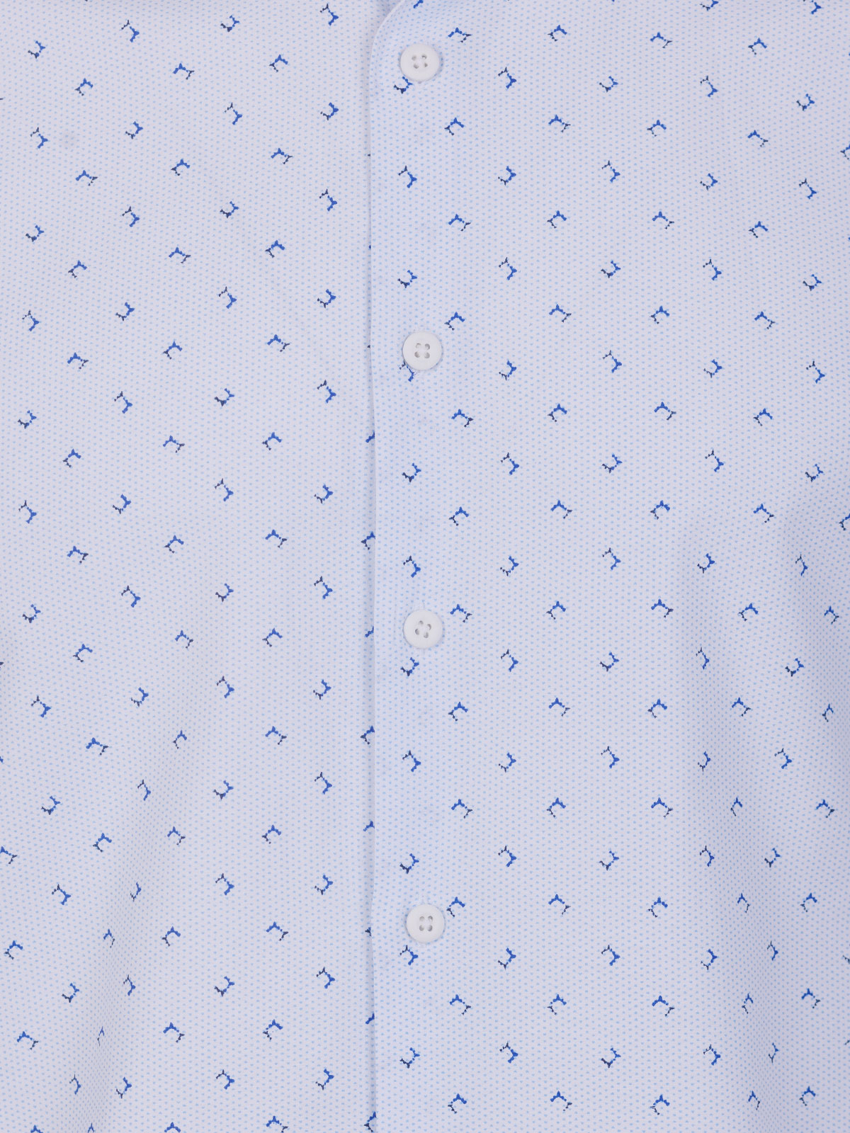 Λευκό πουκάμισο με γαλάζιες φιγούρες - 21601 € 44.43 img3