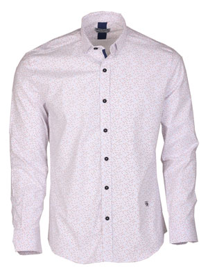 Shirt in white with colored half circles-21604-€ 44.43
