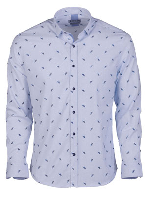 Μπλε πουκάμισο με κλαδιά-21606-€ 44.43